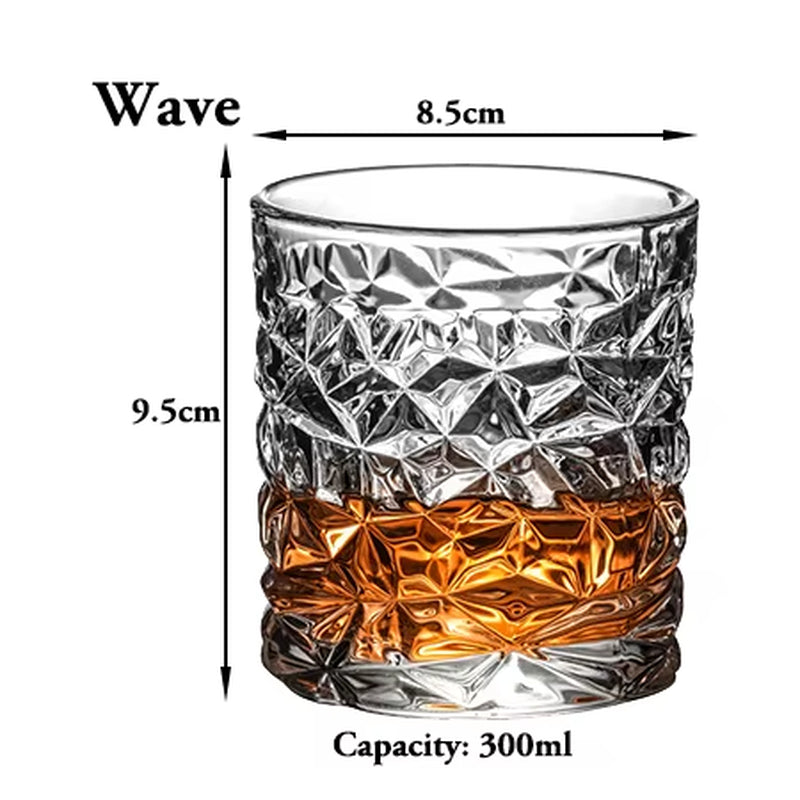 Whiskey Glasses,Scotch Glasses,Old Fashioned Whiskey Glasses/Perfect Gift for Scotch Lovers/Style Glassware for Bourbon/Rum - Puck's