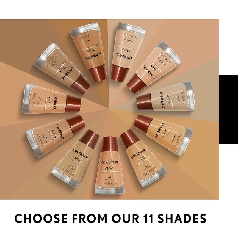 Clean Makeup Foundation Creamy Natural 120, 1 Oz (Packaging May Vary) - Puck's