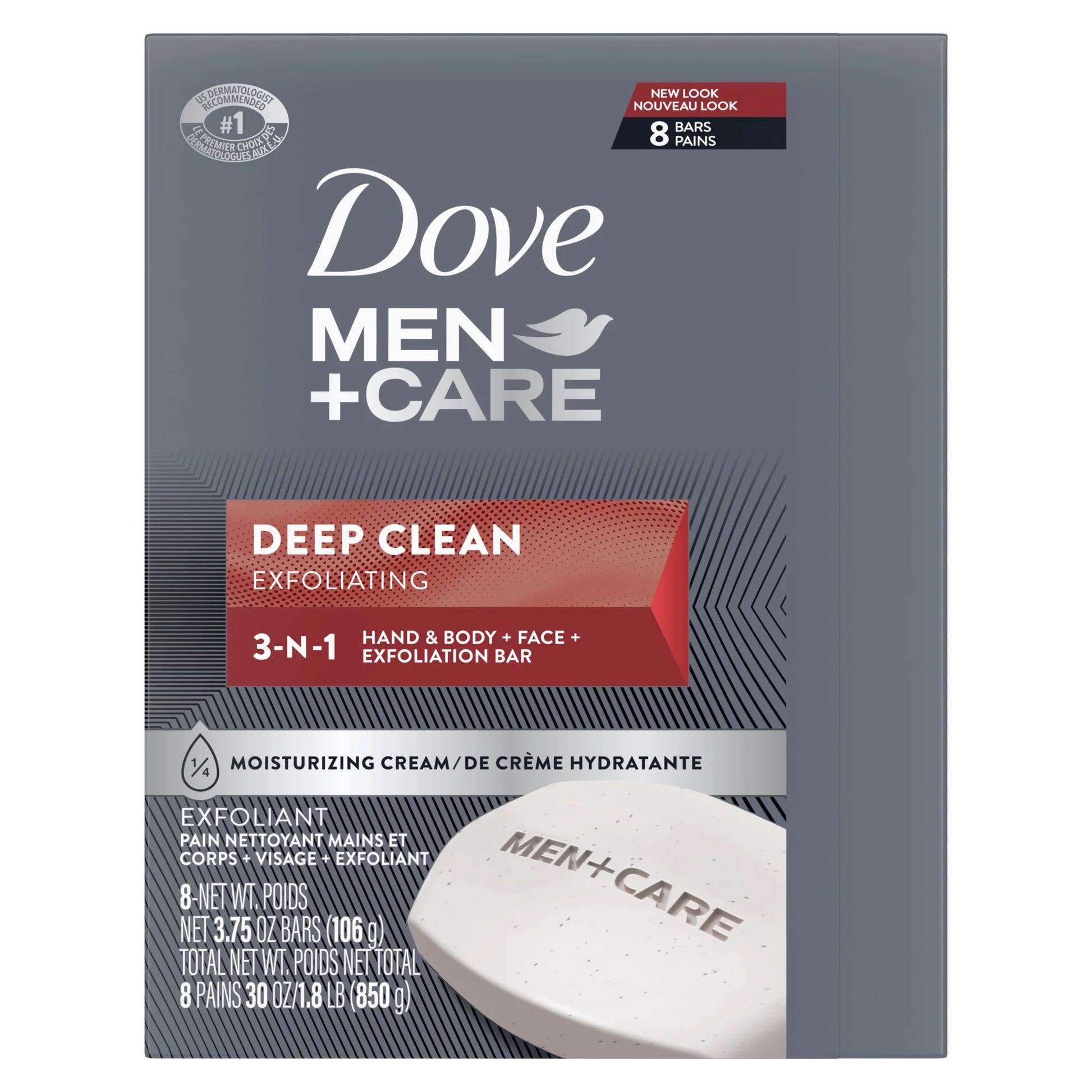 (4 Pack)  Men'S Bar Soap Deep Clean, 3.75 Oz, 8 Bars - Puck's