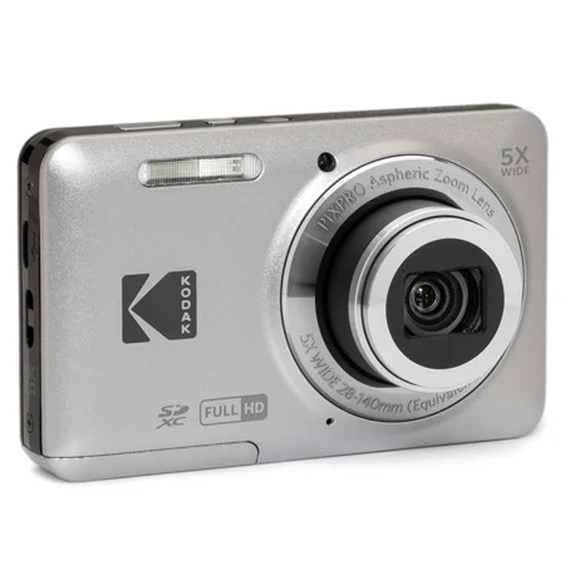 PIXPRO FZ55 Friendly Zoom Digital Camera, Silver - Puck's