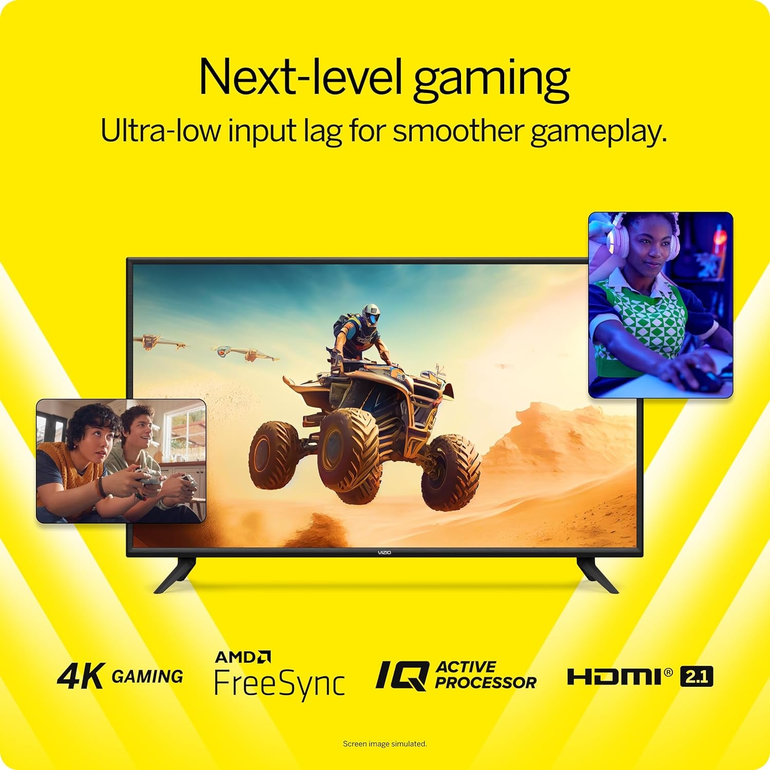 50-Inch V-Series 4K UHD LED Smart TV with Voice Remote, Dolby Vision, HDR10+, Alexa Compatibility, 2022 Model - Puck's