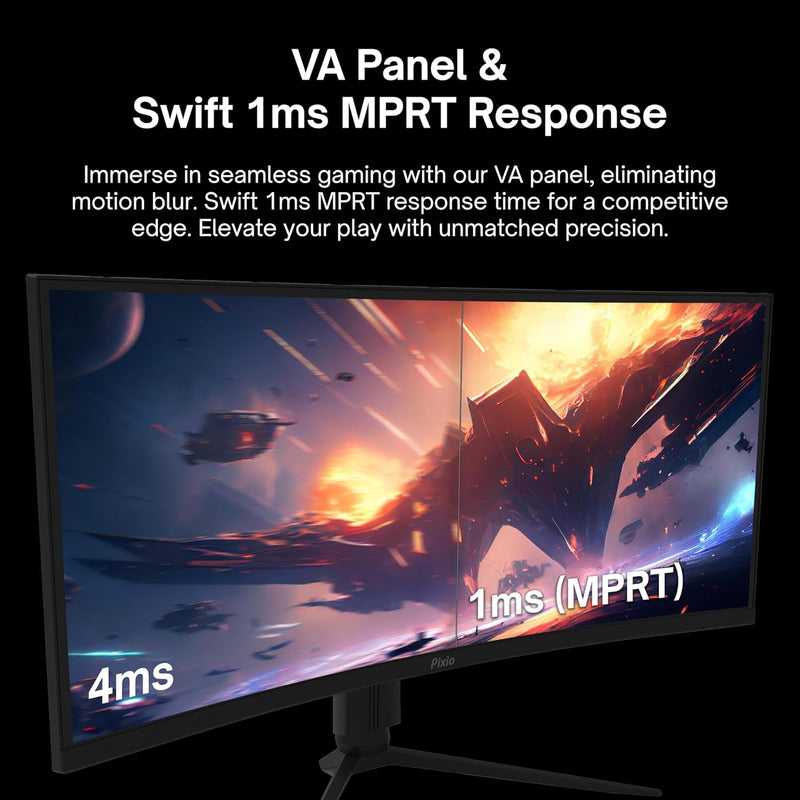 PXC325 32 Inch 165Hz Refresh Rate FHD 1080P Resolution 1500R Curve VA Panel 1Ms Response Time Adaptive Sync HDR Curved Gaming Monitor - Puck's