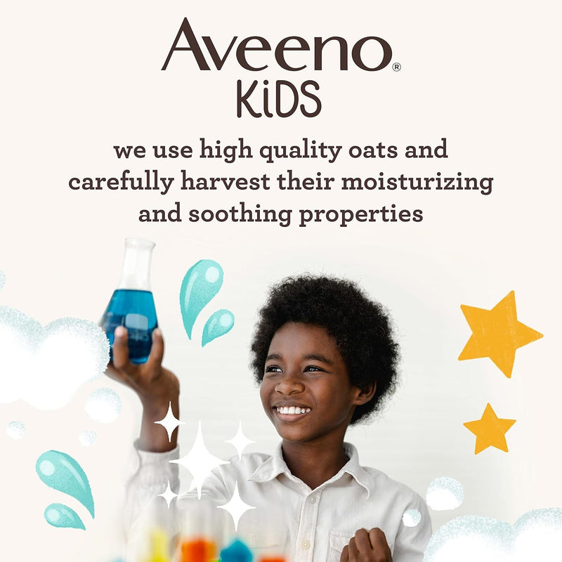 Aveeno Kids 2-In-1 Hydrating Shampoo & Conditioner, Gently Cleanses, Conditions & Detangles Kids Hair, Formulated with Oat Extract, for Sensitive Skin & Scalp, Hypoallergenic, 12 Fl. Oz - Puck's