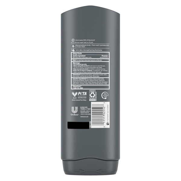 Dove Men+Care Body Wash Skin Defense 4 Count for Smooth and Hydrated Skin Care Effectively Washes Away Bacteria While Nourishing Your Skin 18 Oz - Puck's