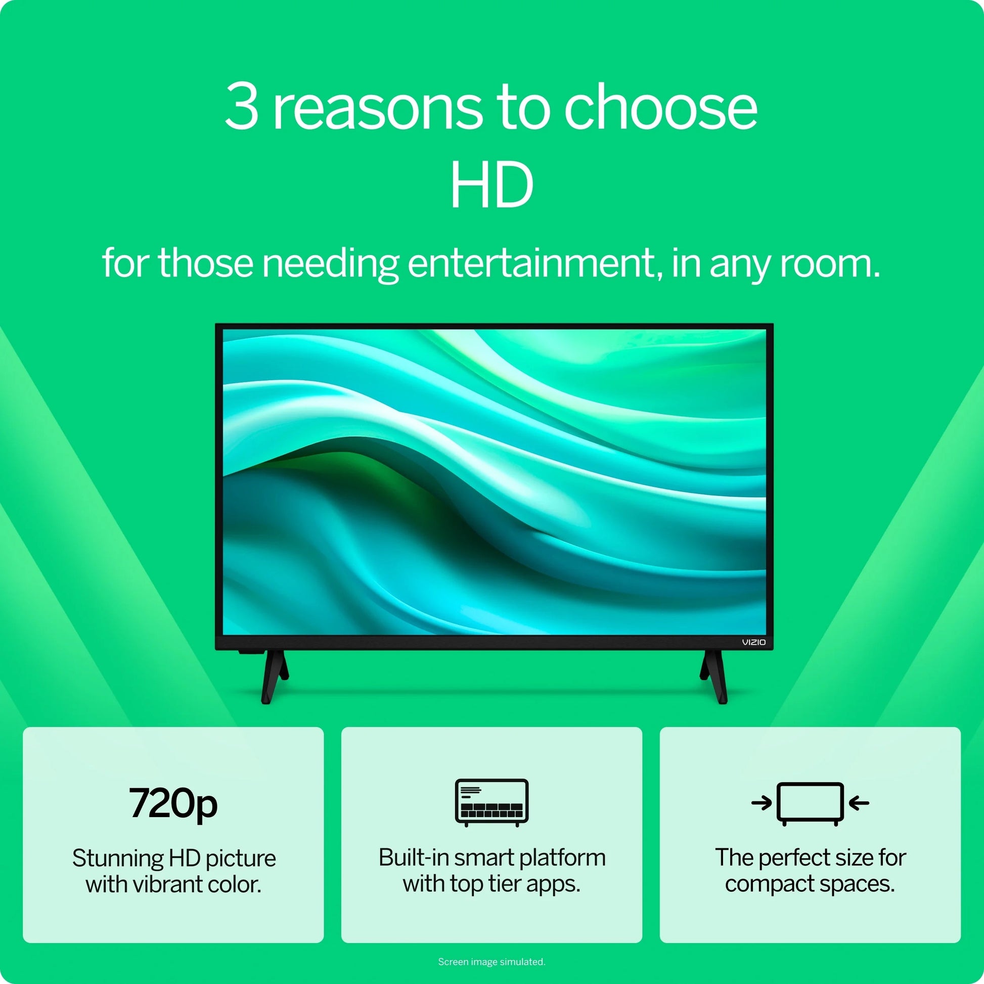 32” Class HD 720P LED Smart TV (New) VHD32M-08 - Puck's