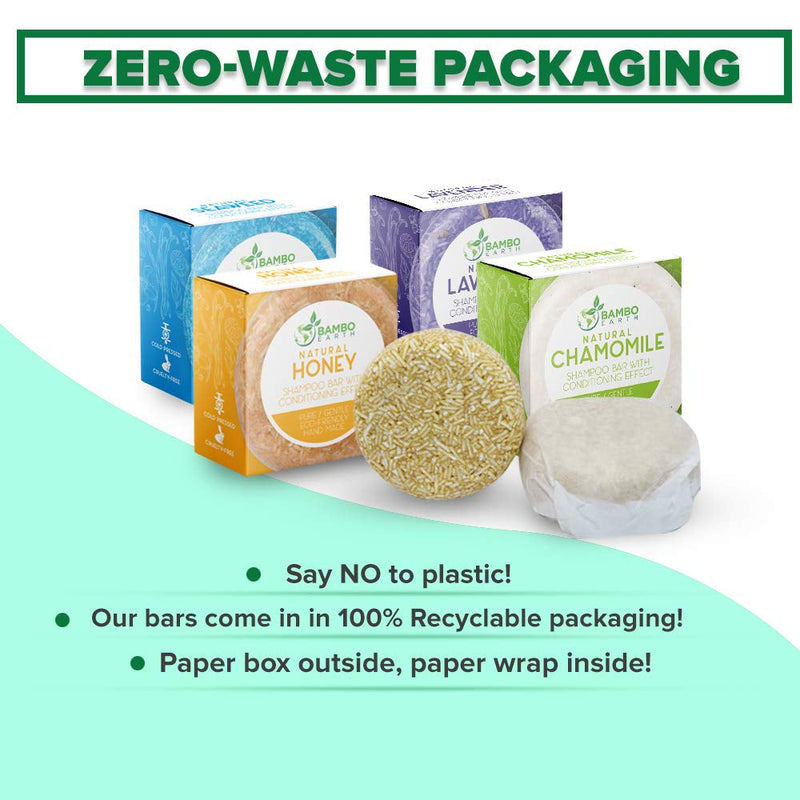 Solid Shampoo Bar and Conditioner Effect Hair Soap – 100% Organic Shampoo Bars for Hair with All Natural Plant Based Essential Oils and Zero Waste Biodegradable Packaging (Coconut) - Puck's
