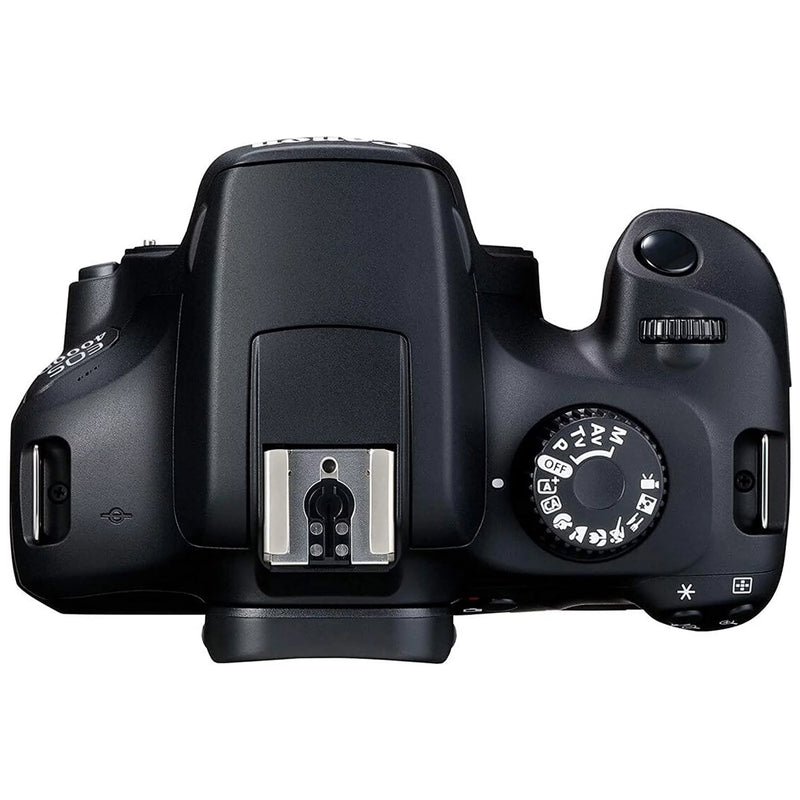 Canon EOS 4000D / Rebel T100 DSLR Camera + EF-S 18-55Mm Lens + Sandisk 64GB Memory Card +  Bundle - Puck's