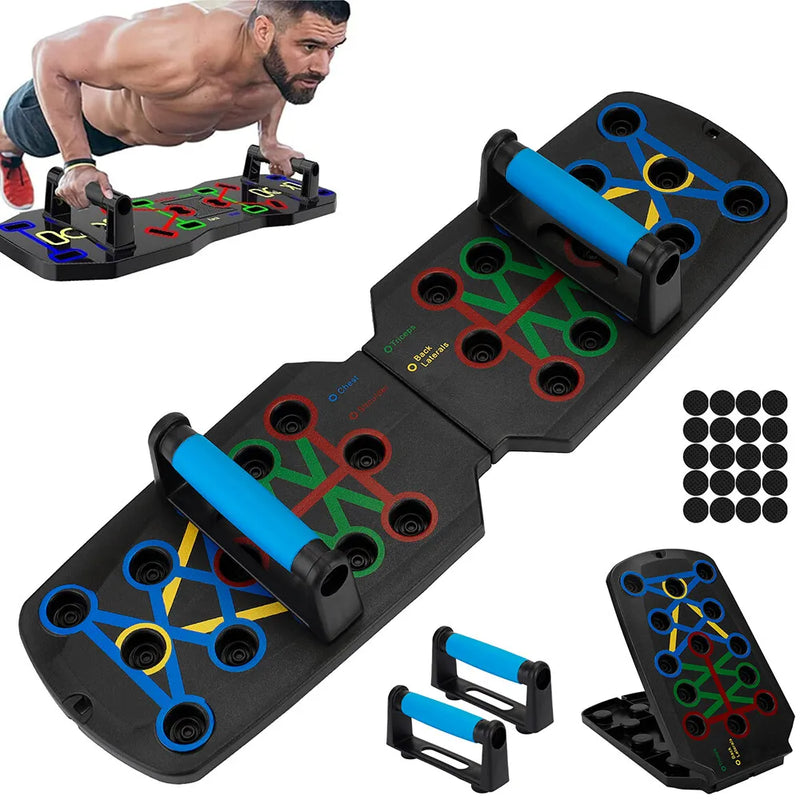 28 in 1 Push up Rack Board System Fitness Workout Train Home Gym Exercise Stands - Puck's