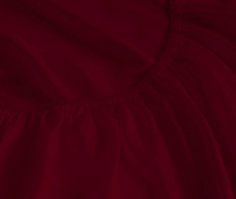 800 Thread Count 100% Egyptian Extra Long Staple Cotton Sheet Set, 4 Pc Set, Sateen Weave, Hotel Collection Soft Luxury Bedding, Fits Upto 15" Inch Deep Pocket (Burgundy Solid, Full Size) - Puck's