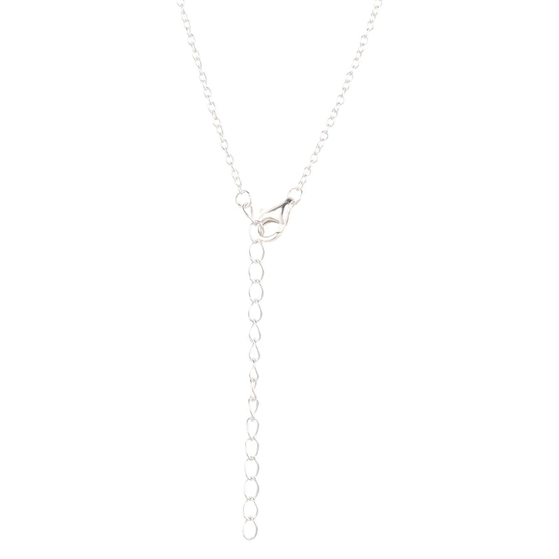 14K Silver Plated Necklace Love Heart Pave Pendant Necklace - Puck's