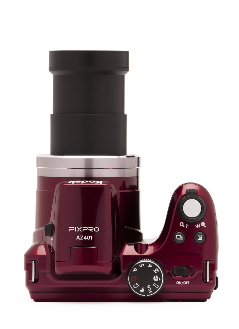 PIXPRO AZ401 Bridge Digital Camera - 16MP 40X Optical Zoom Hd720P Video (Red) - Puck's
