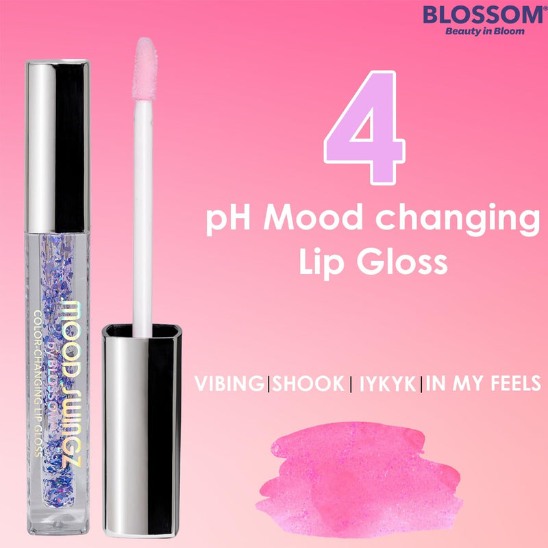 Color Changing Mood Swingz Lip Gloss Shimmering Glitter Sparkle Moisturizing Lip Balm, 0.20 Fl. Oz./5.9Ml, IYKYK - Puck's