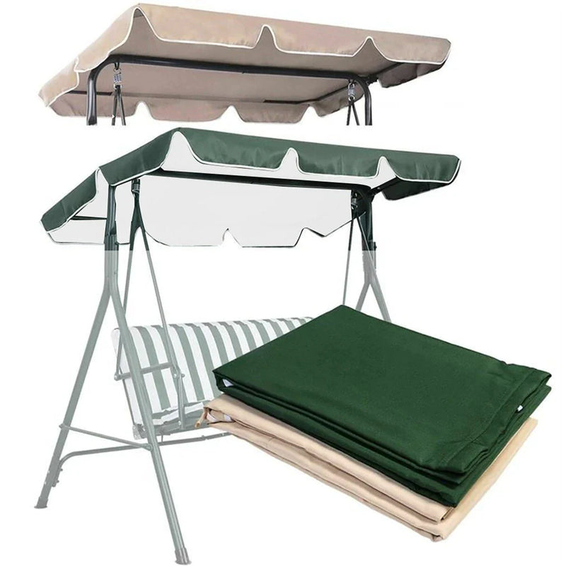 77"X43" Patio Outdoor Garden Swing 300D Canopy Replacement Porch Top Cover Seat - Puck's