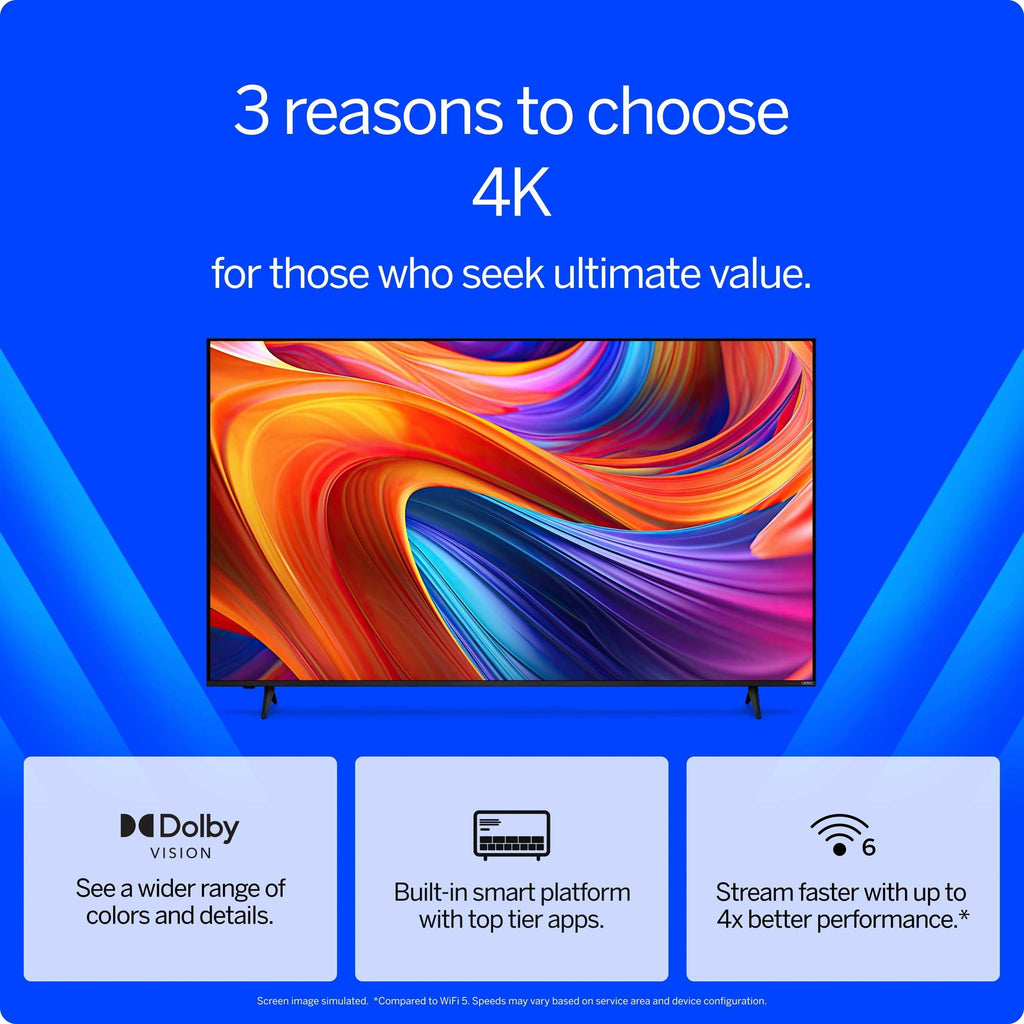 75” Class 4K UHD LED HDR Smart TV (New) V4K75M-08 - Puck's