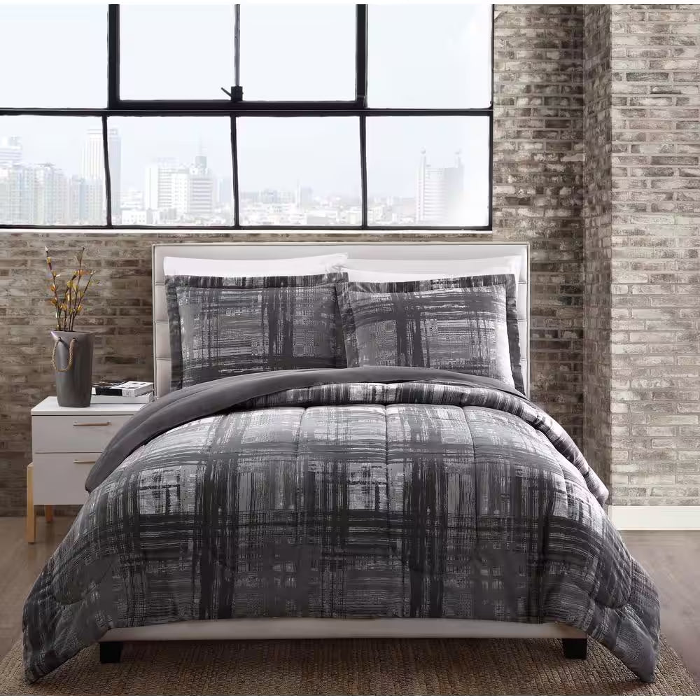 Camden 2-Piece Gray Twin XL Comforter Set