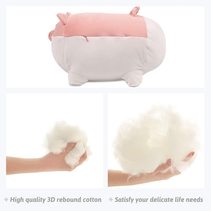 21In Stuffed Animal Pig Plush Pillow,Soft Piggy Anime Plushies Japanese Cuddle Pet Throw Pillow,Kawaii Plush Toy Gifts for Boys Girls Kids Birthday - Puck's
