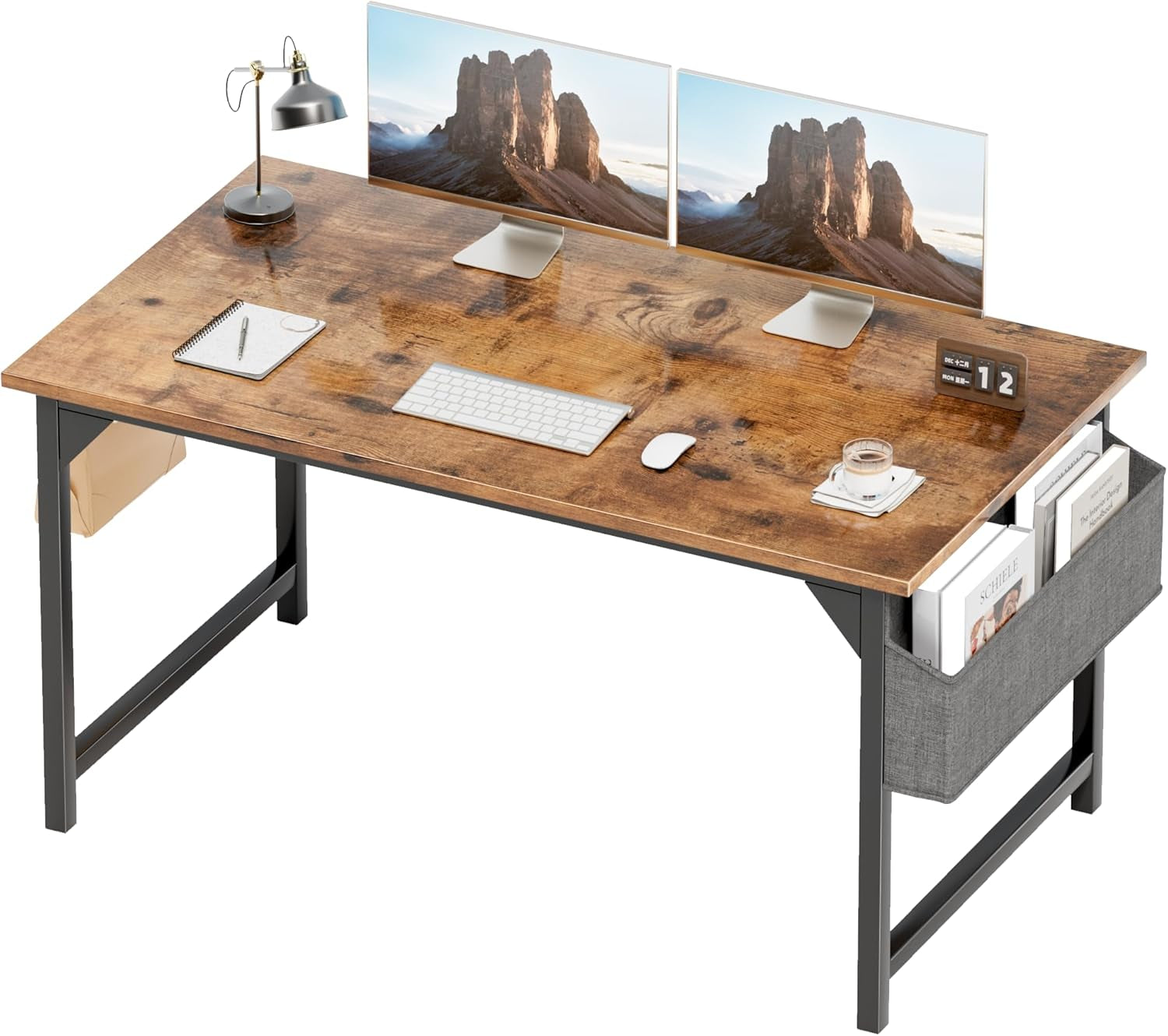 48 Inch Computer Desk, Wood Modern Simple PC Home Office Table with - Puck's