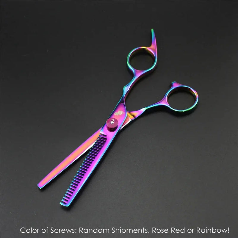 7.0 Inch Professional Pet Scissors for Dog Grooming Dogs Shears Hair Cutter Straight &Thinning & Curved Scissors 3Pcs/Set + Comb - Puck's