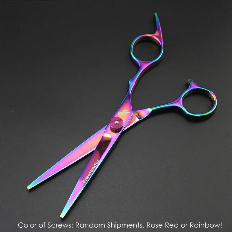 7.0 Inch Professional Pet Scissors for Dog Grooming Dogs Shears Hair Cutter Straight &Thinning & Curved Scissors 3Pcs/Set + Comb - Puck's