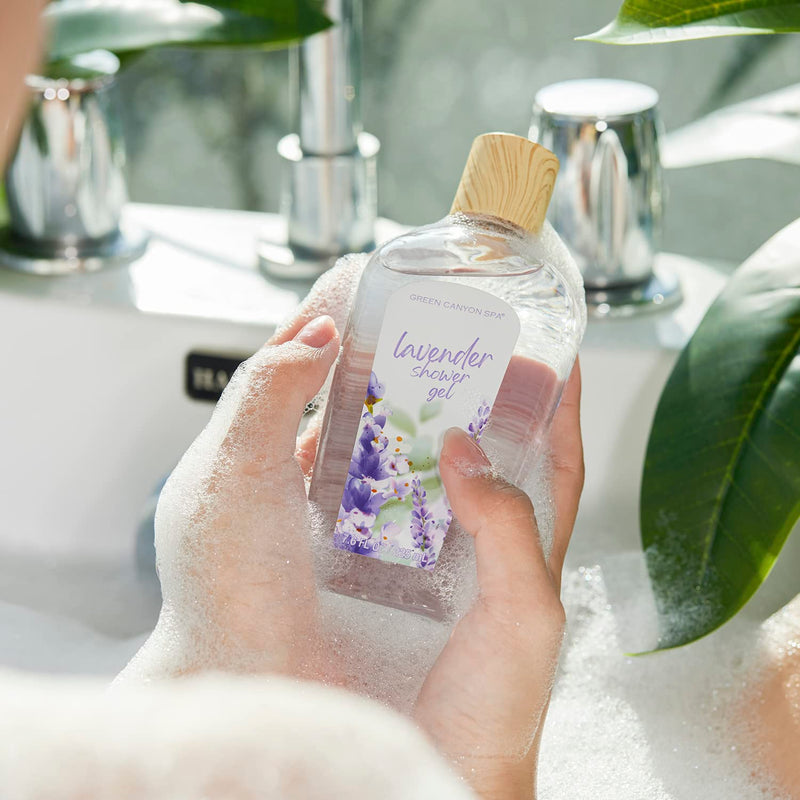 Gifts Baskets for Women, Christmas Bath Sets for Women Gift, 12Pcs Lavender Spa Kit Includes Bath Bomb, Body Lotion, Body Wash, Spa Basket for Men, Gifts for Birthday Christmas - Puck's