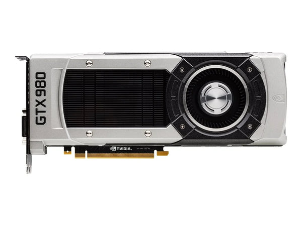 Geforce GTX 980 - Graphics Card - GF GTX 980 - 4 GB GDDR5 - Pcie 3.0 X16 - DVI, HDMI, 3 X Displayport - Black, Silver - Puck's