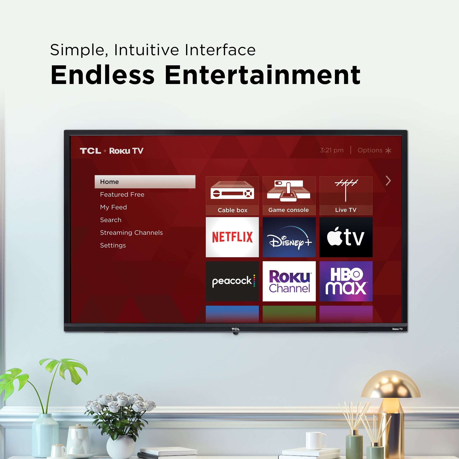 32” Class S3 (32S331) 720P HD LED Smart TV with Roku TV - Puck's