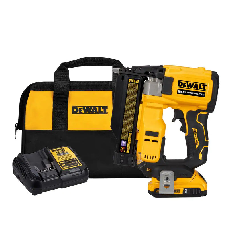 ATOMIC 20V MAX Lithium Ion Cordless 23 Gauge Pin Nailer Kit with 2.0Ah Battery and Charger - Puck's