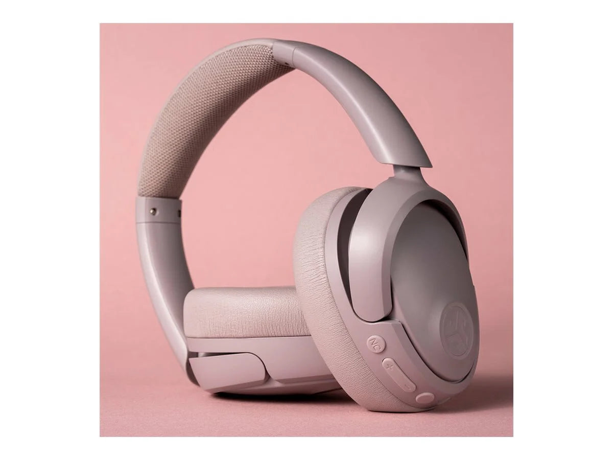 Jbuds Lux Bluetooth Over-Ear Headphones W/ Active Noise Cancellation, Mauve - Puck's