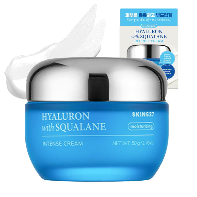 SKIN627 Daily Face Moisturizer, Face Cream, Facial Cream 1.76 Oz Korean Skin Care Korean Moisturizer (Hyaluron with Squalane) - Puck's