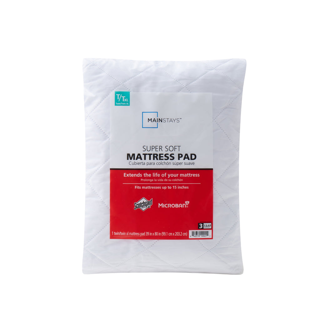 Super Soft Quilted Mattress Pad, Twin/Twin-Xl 39 in X 80 In