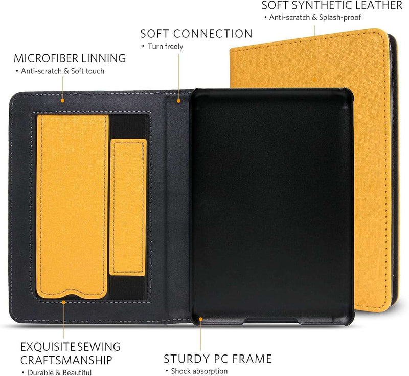 Case for Kindle Paperwhite - All New PU Leather Cover with Auto Sleep Wake Feature for Kindle Paperwhite Signature Edition and Kindle Paperwhite 11Th Generation 2021 Released - Puck's