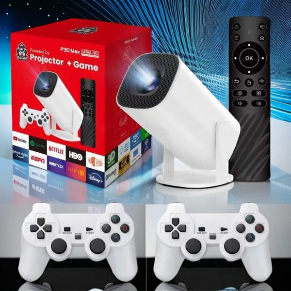 HD 4K Game Projector Clear And Smooth Game - Puck's