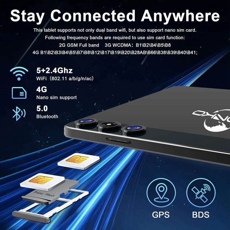 10Inch Android 14 Tablet,4G Cellular Tablet with 128GB ROM+14(8+6)GB RAM,5G Wifi,Octa-Core,13Mp Camera,Gps,1Tb Expand,Fhd Ips,Incell Touch Screen,Face Unlock,Split-Screen,Android Tablet with Keyboard - Puck's