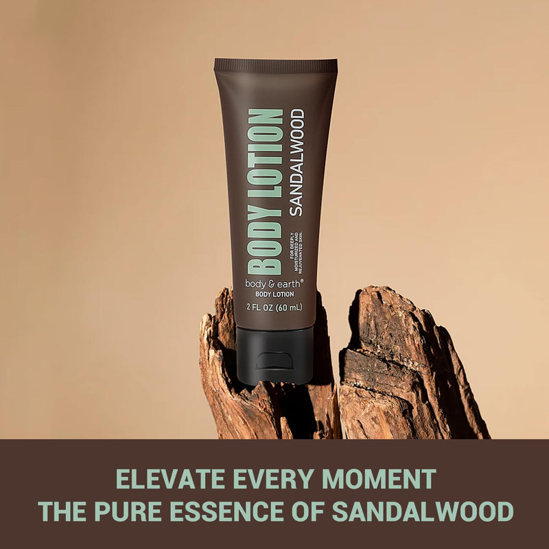 Bath Gifts for Men, 3PC Mens Spa Set Includes Sandalwood Shower Gel Body Lotion Shampoo, Spa Baskets Fathers Day Gifts - Puck's