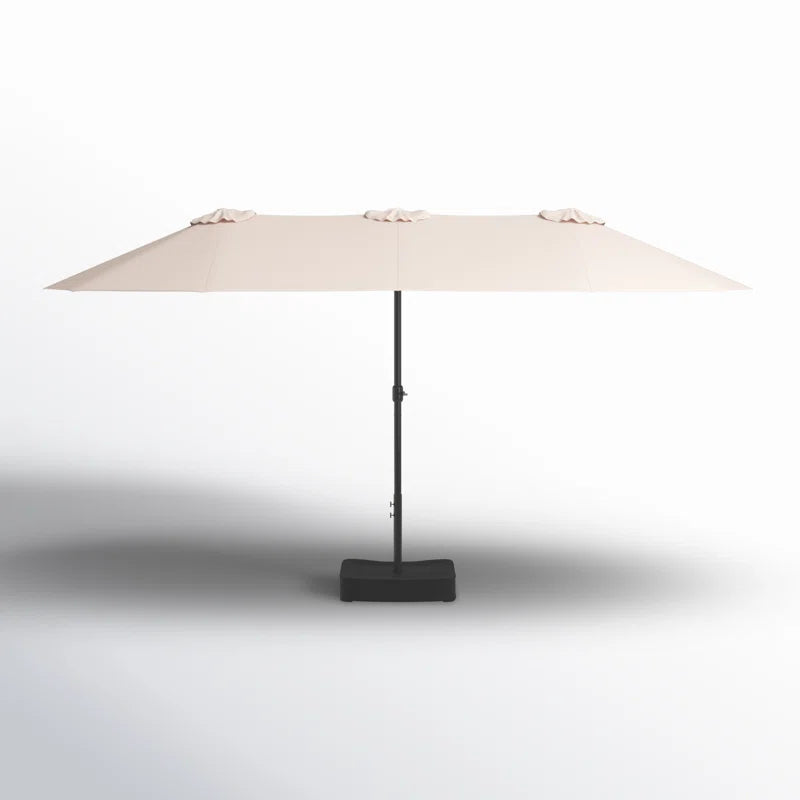 Nyasia 15 Ft X 9 Ft Rectangular Market Umbrella with Base - Puck's