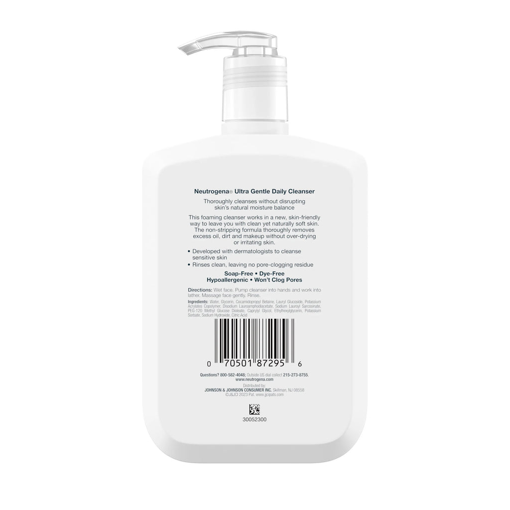 (2 Pack)  Fragrance Free Ultra Gentle Foaming Face Wash, 12 Fl. Oz - Puck's