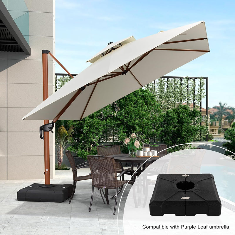 Offset Umbrella Base PL209UM Cantilever Umbrella Base, 32.3'' X 32.3'' - Puck's