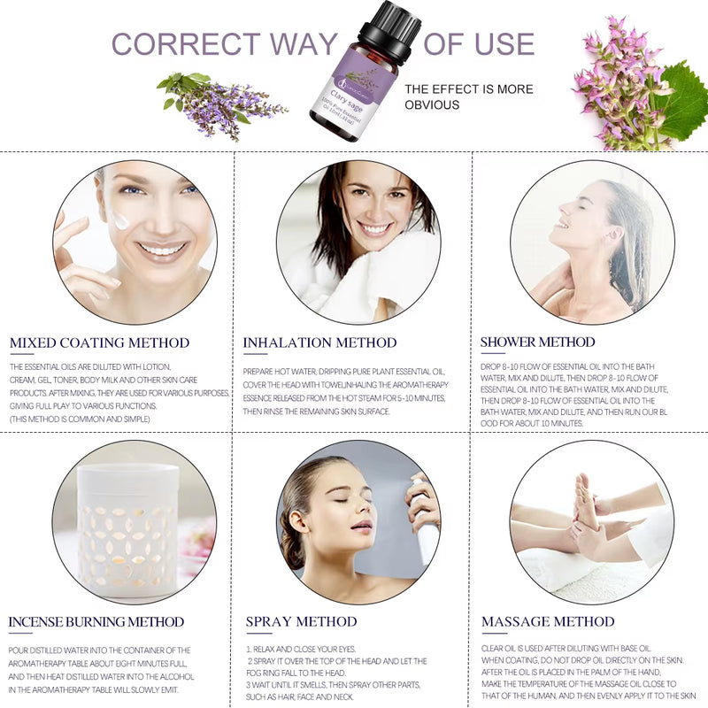 Essential Oils for Diffusers Home Essential Oil Aromatherapy Oil 100% Pure Essential Oils Set Candle Making Scents - Puck's