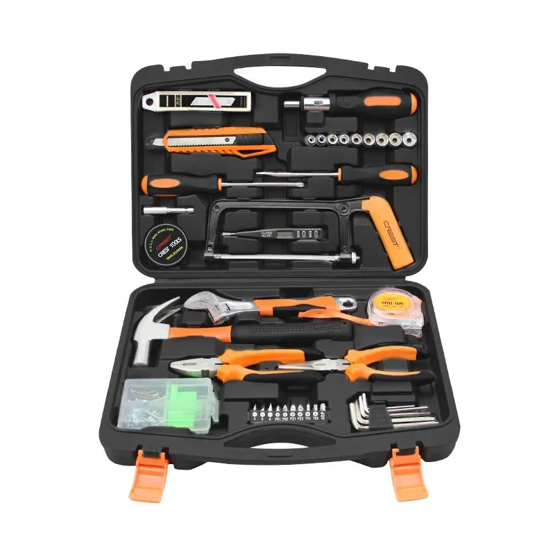 Household Hardware Tool Box Set Home Manual Combination Repair Tools Multifunctional Repair Tool Box - Puck's