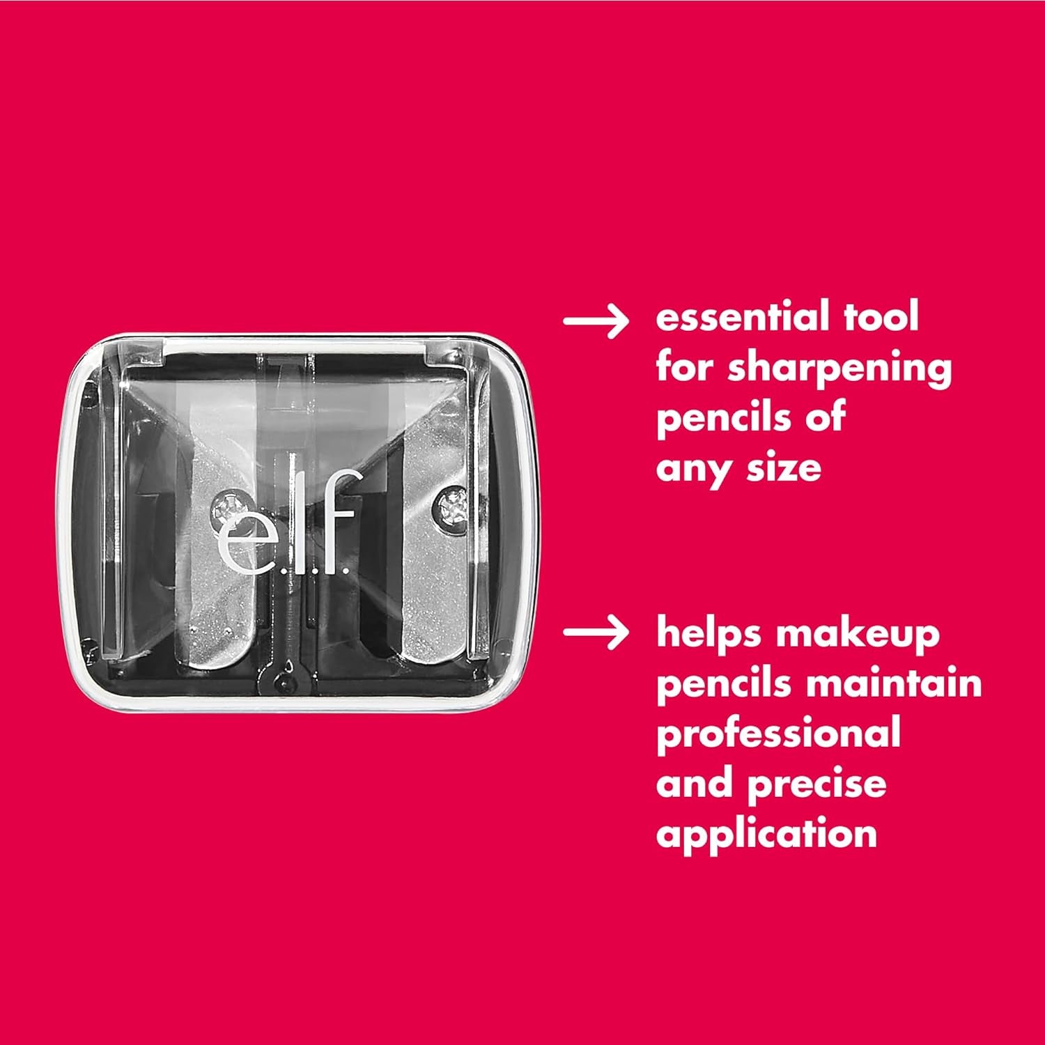 , Dual-Pencil Sharpener, Convenient, Essential Tool, Sharpens, Easy to Clean, Travel-Friendly, Compact, Includes Bonus Small Sharpener - Puck's