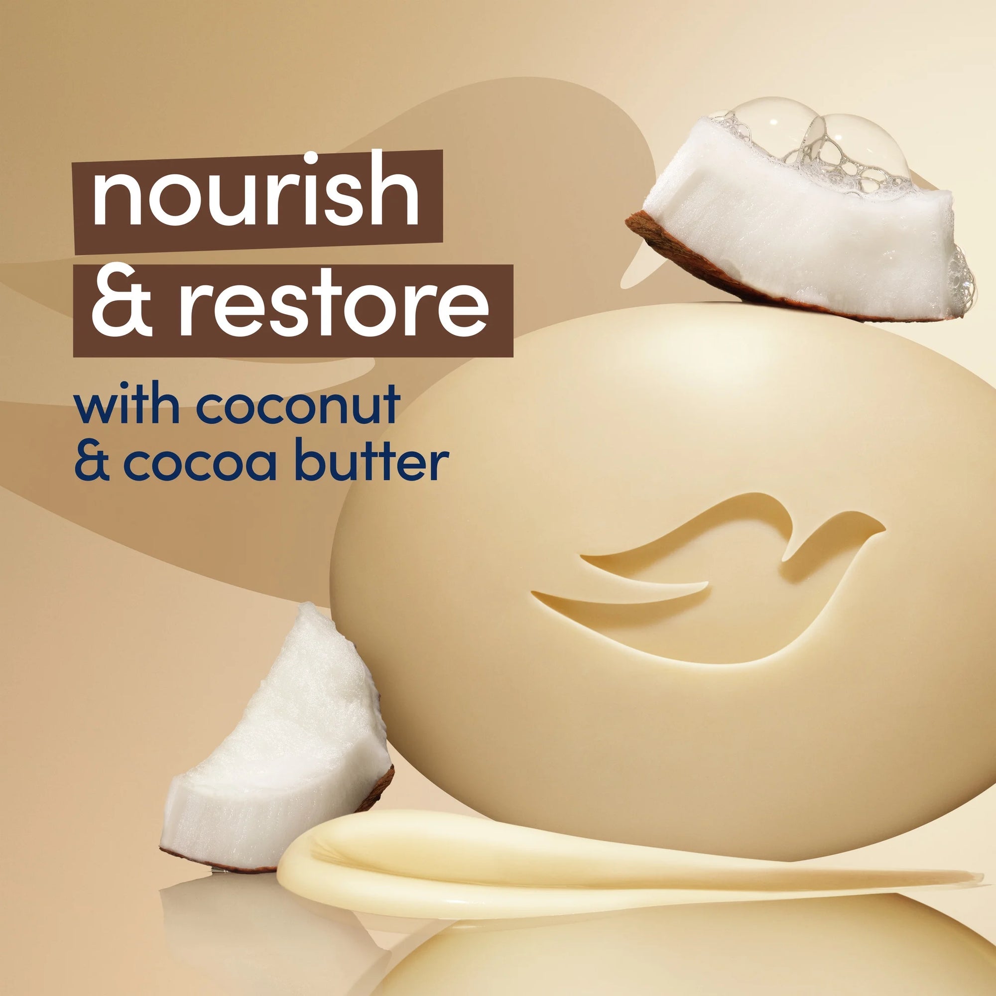 Beauty Bar Soap for Women Restoring Coconut & Cocoa Butter All Skin, 3.75 Oz 8 Bars - Puck's