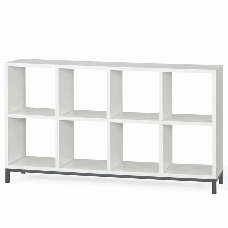8-Cube Organizer with Metal Base, White - Puck's