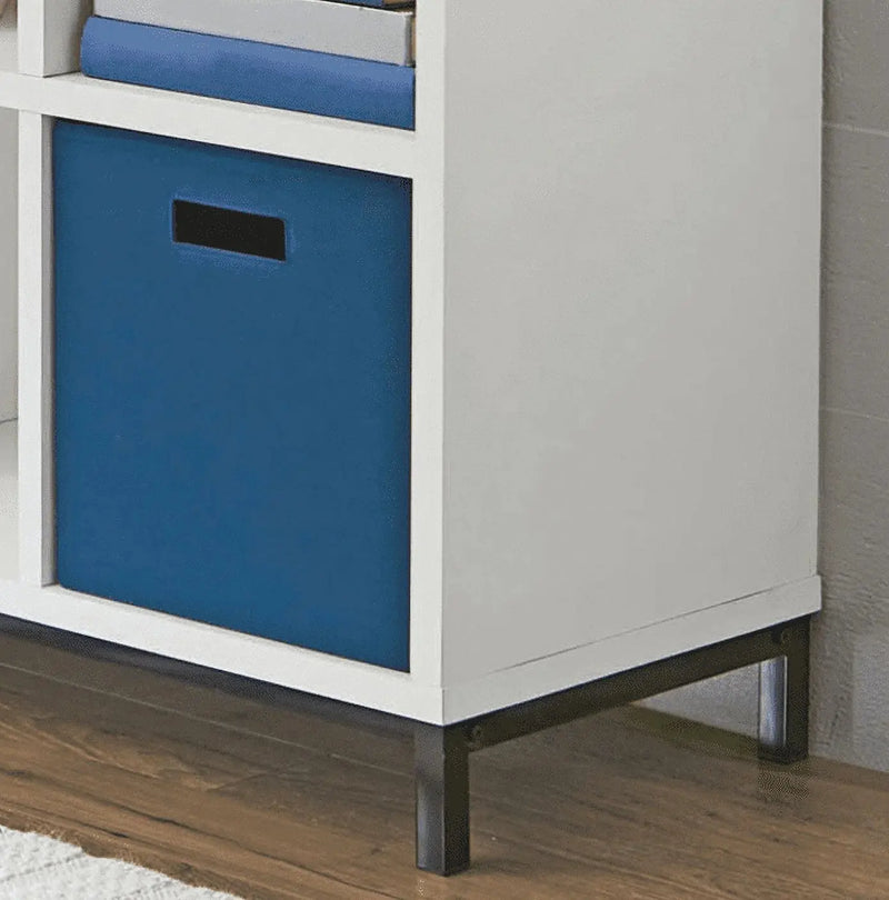 8-Cube Organizer with Metal Base, White - Puck's