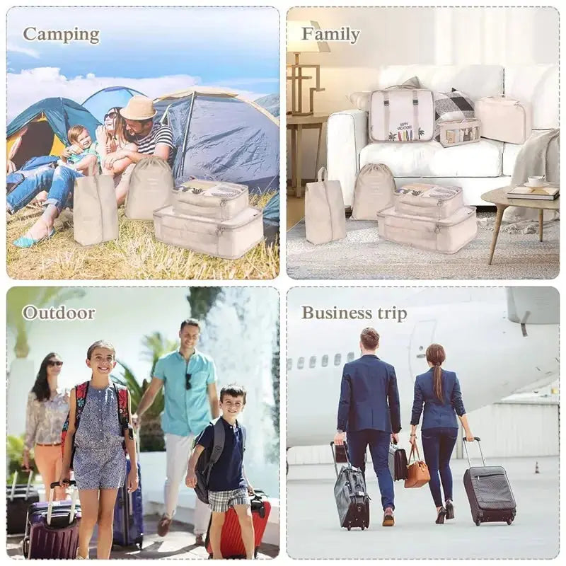 8 Pieces Large Capacity Luggage Storage Bags - Puck's