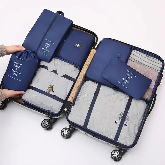 8 Pieces Large Capacity Luggage Storage Bags - Puck's