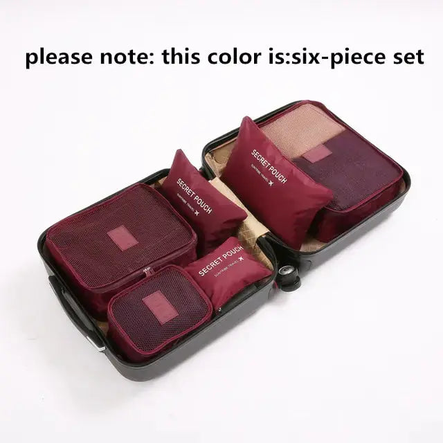 8 Pieces Large Capacity Luggage Storage Bags - Puck's