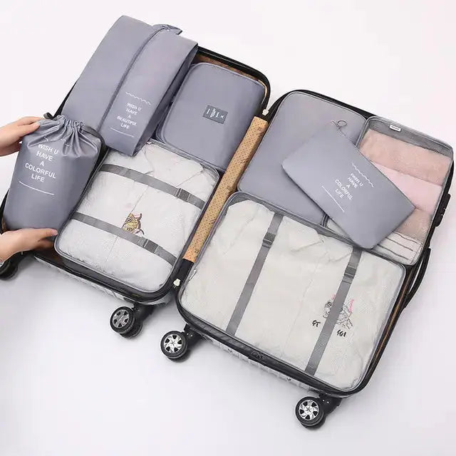 8 Pieces Large Capacity Luggage Storage Bags - Puck's