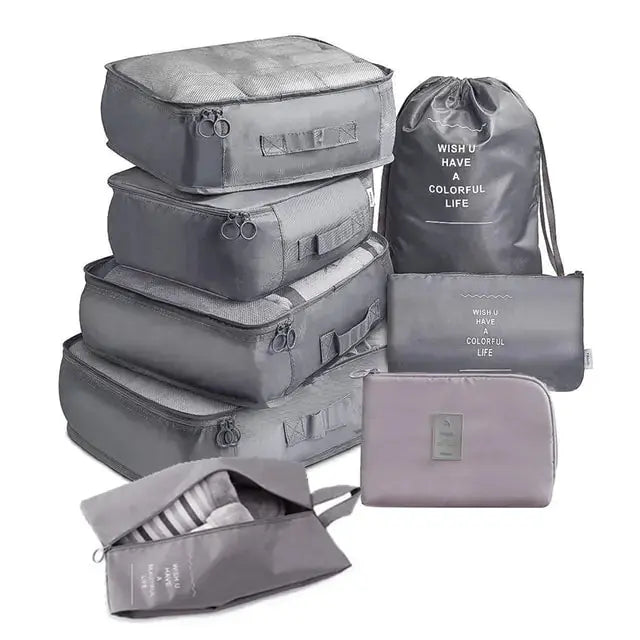 8 Pieces Large Capacity Luggage Storage Bags - Puck's