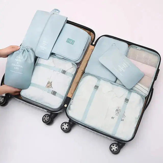 8 Pieces Large Capacity Luggage Storage Bags - Puck's