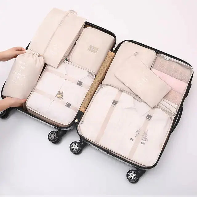 8 Pieces Large Capacity Luggage Storage Bags - Puck's